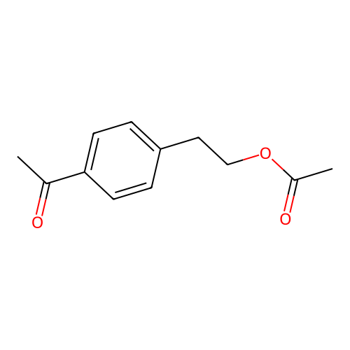 2-(4-Acetylphenyl)ethyl acetate structure
