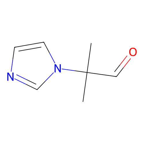 1-(1-Formyl-1-methylethyl)imidazole structure