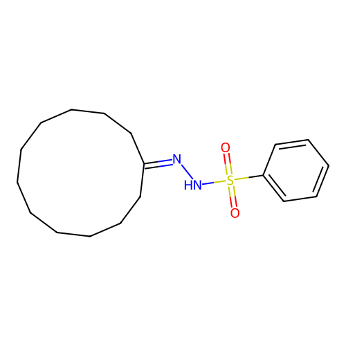 N'-cyclododecylidenebenzenesulfonohydrazide structure