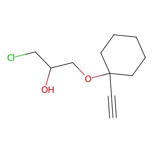 1-Chloro-3-[(1-ethynylcyclohexyl)oxy]propan-2-ol structure