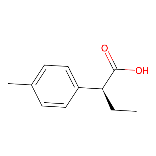(2S)-2-(4-methylphenyl)butanoic acid structure