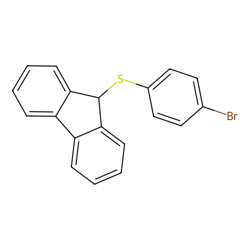9-(4-bromophenyl)sulfanyl-9H-fluorene structure