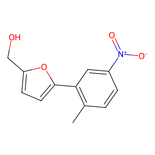 [5-(2-Methyl-5-nitrophenyl)-2-furyl]methanol structure