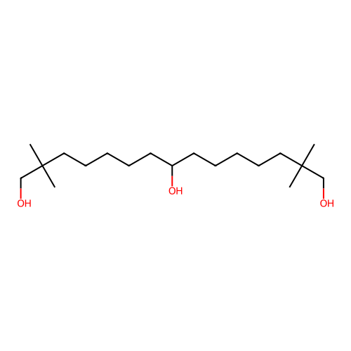 2,2,14,14-Tetramethylpentadecane-1,8,15-triol structure
