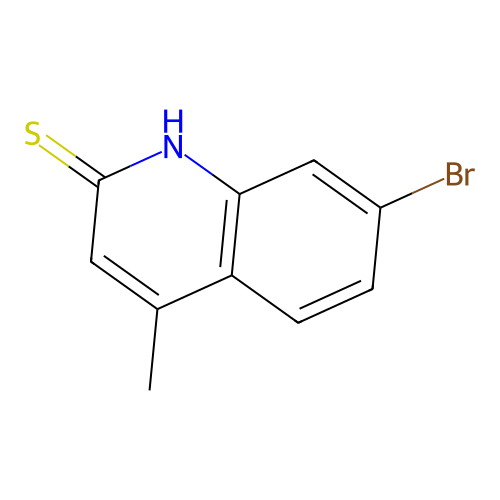 7-bromo-4-methylquinoline-2(1H)-thione structure