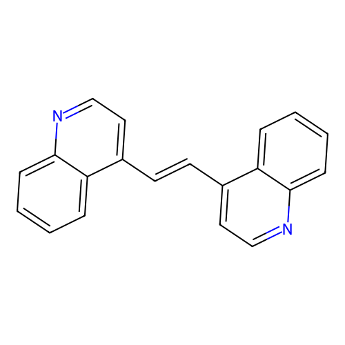 4-[(E)-2-quinolin-4-ylethenyl]quinoline structure