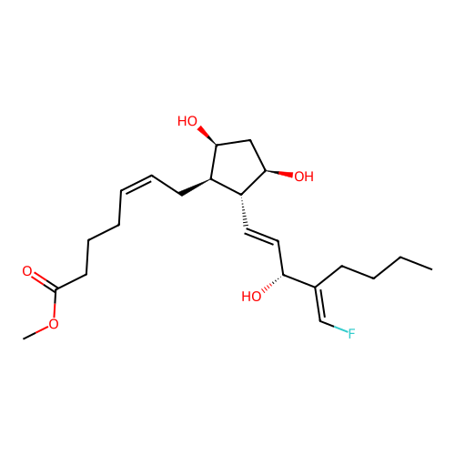 16-fluoromethyleneprostaglandin F2alpha structure