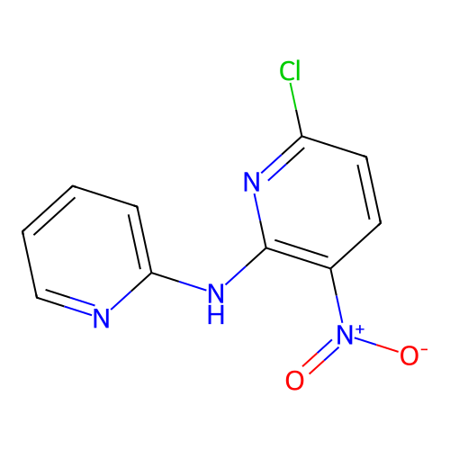 6-chloro-3-nitro-N-pyridin-2-ylpyridin-2-amine structure