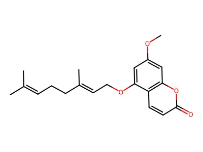 5-(3,7-Dimethylocta-2,6-dienoxy)-7-methoxychromen-2-one structure