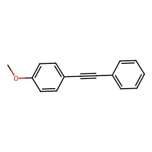 1-Methoxy-4-(2-phenylethynyl)benzene structure
