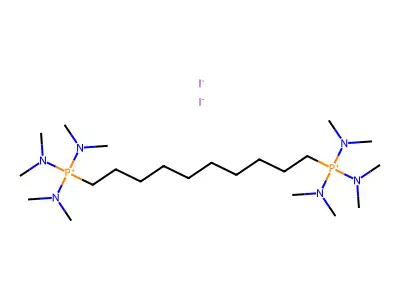 Phosphonium, decamethylenebis(tris(dimethylamino)-, diiodide structure