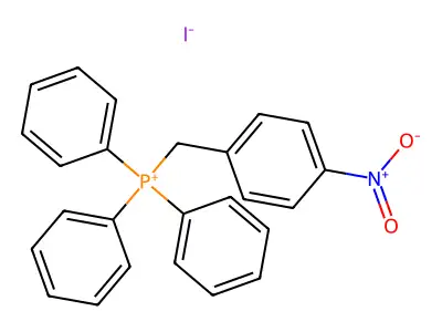 Phosphonium, (p-nitrobenzyl)triphenyl-, iodide structure