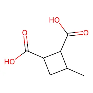 3-甲基-1,2-环丁烷二甲酸 structure