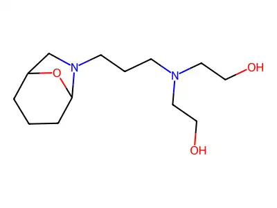 8-Oxa-6-azabicyclo(3.2.1)octane, 6-(3-(bis(2-hydroxyethyl)amino)propyl)- structure