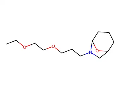 8-Oxa-6-azabicyclo(3.2.1)octane, 6-(3-(2-ethoxyethoxy)propyl)- structure