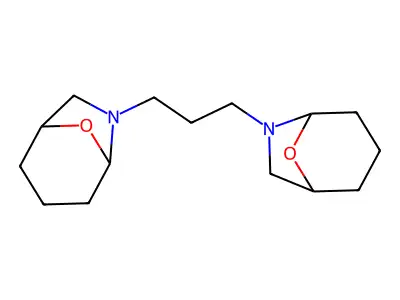 8-Oxa-6-azabicyclo(3.2.1)octane, 6,6'-trimethylenebis- structure