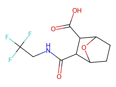 N-(2,2,2-Trifluoroethyl)-3,6-endoxohexahydrophthalamic acid structure