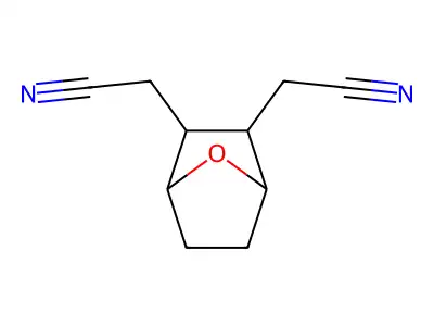 7-Oxabicyclo(2.2.1)heptane-2,3-diacetonitrile structure