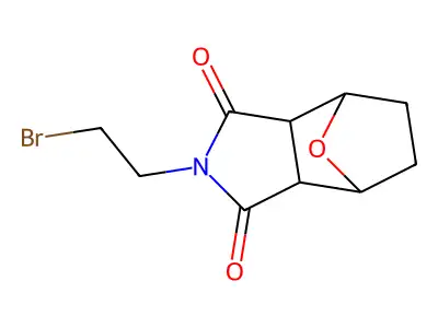 2-(2-Bromoethyl)hexahydro-1H-4,7-epoxyisoindole-1,3(2H)-dione structure