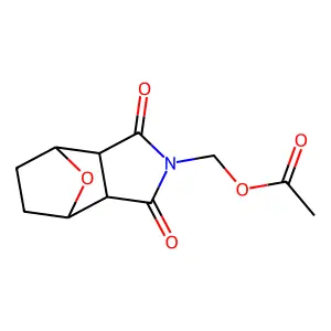 (1,3-Dioxooctahydro-2H-4,7-epoxyisoindol-2-yl)methyl acetate structure