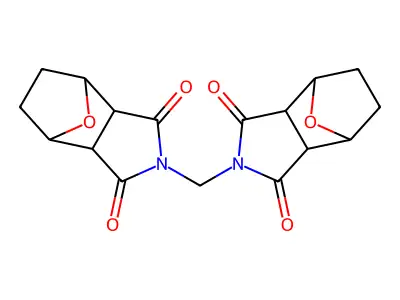 2,2'-Methylenedi(hexahydro-1H-4,7-epoxyisoindole-1,3(2H)-dione) structure