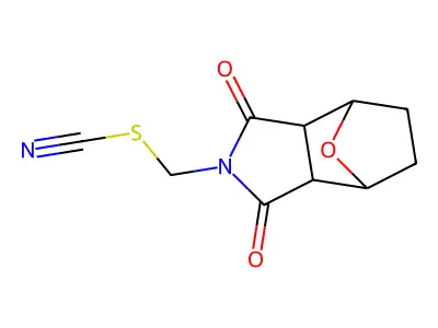 (1,3-Dioxooctahydro-2H-4,7-epoxyisoindol-2-yl)methyl thiocyanate structure