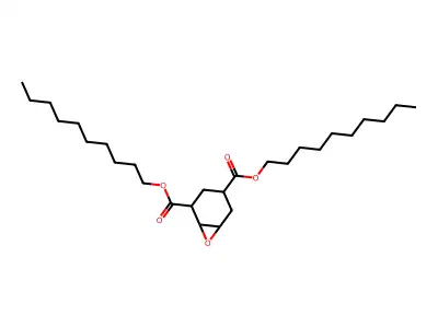 7-Oxabicyclo(4.1.0)heptane-3,5-dicarboxylic acid, didecyl ester structure