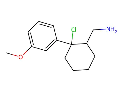 Cyclohexanemethylamine, 2-chloro-2-(m-methoxyphenyl)- structure