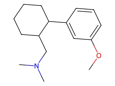 Cyclohexanemethylamine, N,N-dimethyl-2-(m-methoxyphenyl)- structure