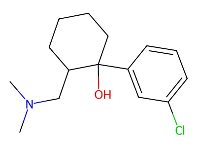 Cyclohexanol, 1-(m-chlorophenyl)-2-(dimethylaminomethyl)- structure
