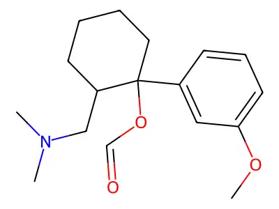 Cyclohexanol, 2-(dimethylaminomethyl)-1-(m-methoxyphenyl)-, formate structure
