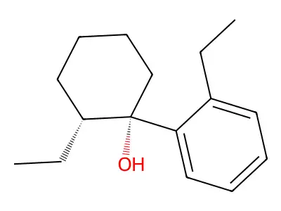 Cyclohexanol, 2-ethyl-1-(2-ethylphenyl)-, (E)- structure