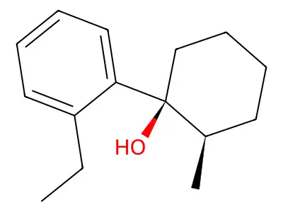 Cyclohexanol, 1-(2-ethylphenyl)-2-methyl-, (E)- structure