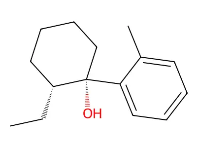 Cyclohexanol, 2-ethyl-1-(o-tolyl)-, (E)- structure