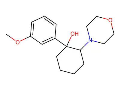 Cyclohexanol, 1-(m-methoxyphenyl)-2-morpholino- structure