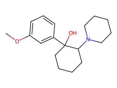1-(3-Methoxyphenyl)-2-(piperidin-1-yl)cyclohexan-1-ol structure