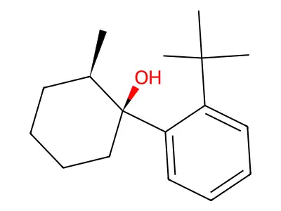 Cyclohexanol, 2-methyl-1-(2-tert-butylphenyl)-, (E)- structure