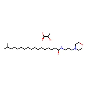Heptadecanamide, 16-methyl-N-(3-morpholinopropyl)-, lactate structure
