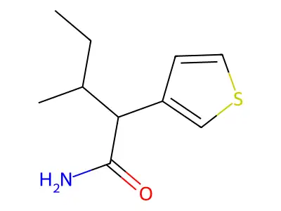 3-Thiopheneacetamide, alpha-(1-methylpropyl)- structure