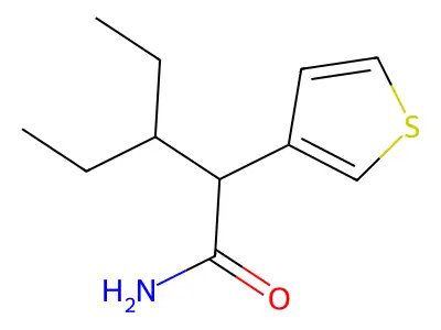 3-Ethyl-2-(thiophen-3-yl)pentanimidic acid structure