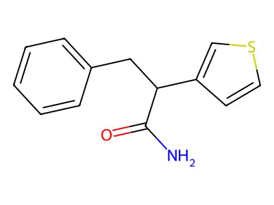 3-Thiopheneacetamide, alpha-(phenylmethyl)- structure