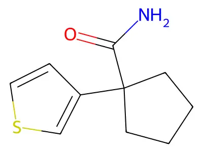 Cyclopentanecarboxamide, 1-(3-thienyl)- structure