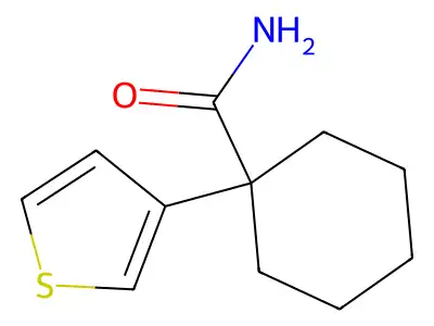 Cyclohexanecarboxamide, 1-(3-thienyl)- structure