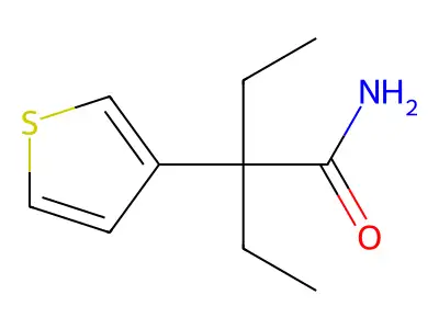 3-Thiopheneacetamide, alpha,alpha-diethyl- structure