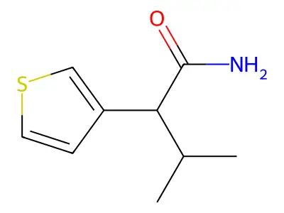 3-Thiopheneacetamide, alpha-(1-methylethyl)- structure