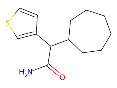 2-Cycloheptyl-2-(thiophen-3-yl)ethanimidic acid structure