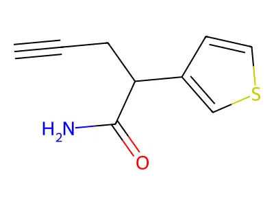 3-Thiopheneacetamide, alpha-2-propynyl- structure