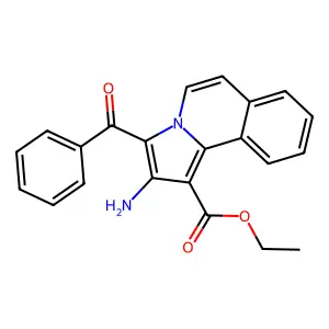 Ethyl 2-amino-3-benzoylpyrrolo[2,1-a]isoquinoline-1-carboxylate structure