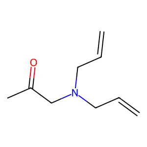 Diallylaminoacetone structure