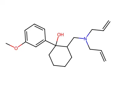 Cyclohexanol, 2-diallylaminomethyl-1-(m-methoxyphenyl)- structure